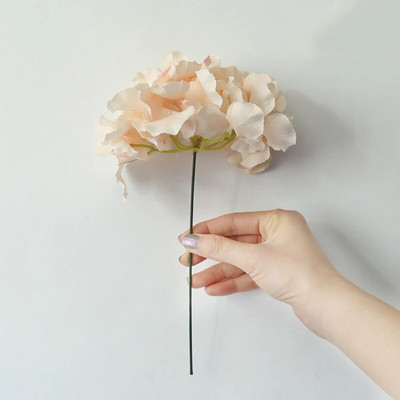 6 κεφάλια/μπουκέτο ορτανσία τεχνητά λουλούδια από μετάξι Νυφικό μπουκέτο χεριών ψεύτικα λουλούδια για διακόσμηση σπιτιού γάμου τεχνητά άνθη