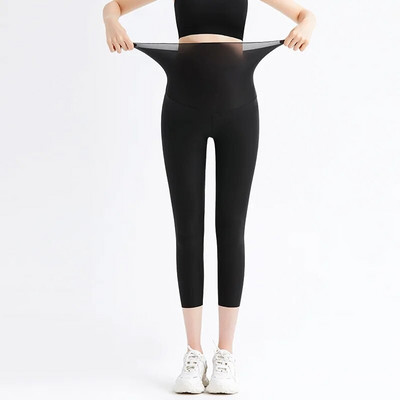 Nove tajice za trudnice Elastične potpore za trudnički trbuh visokog struka Ljetne tanke vanjske hlače Uska odjeća za oblikovanje tijela Fitness