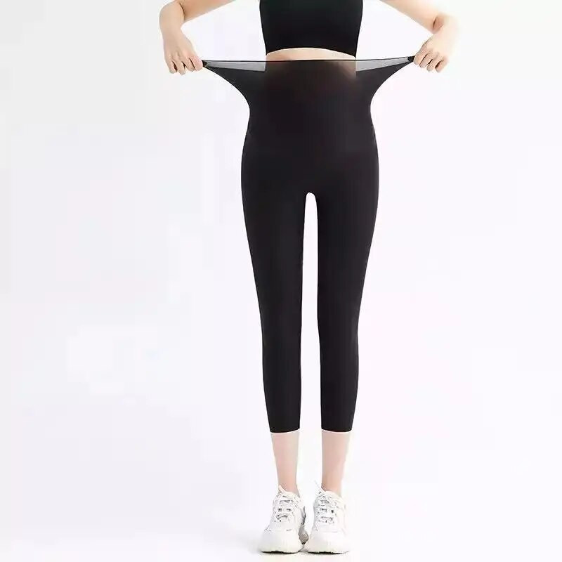 Nove tajice za trudnice Elastične potpore za trudnički trbuh visokog struka Ljetne tanke vanjske hlače Uska odjeća za oblikovanje tijela Fitness