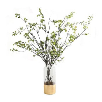 110cm Μονόφυλλο Φθινοπωρινό Φυτό Μπουκέτο Τεχνητά Λουλούδια Πλαστικό Δάπεδο Σύνθεση Γάμου Διακόσμηση μαραμένου ρατάν