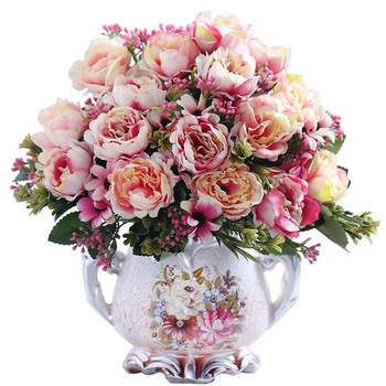 30cm Υψηλής ποιότητας Παιώνια Λουλούδια Μεταξωτό Τεχνητό Μπουκέτο Babybreaths Αξεσουάρ DIY Μικρά ψεύτικα λουλούδια μαργαρίτα Διακόσμηση σπιτιού γάμου