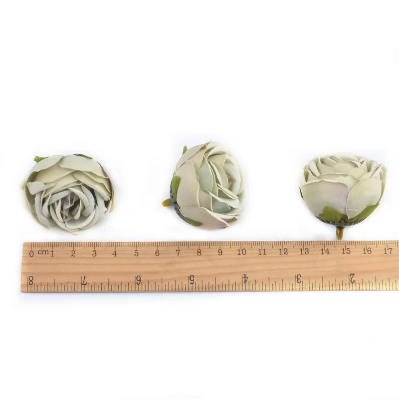 3/20 kom 4 cm glava cvijeta čajne ruže od umjetne svile za vjenčanje Dekoracija doma Uradi sam vijenac Spomenar Lažno cvijeće Zidni obrt