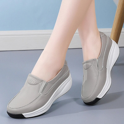 Γυναικεία Flats Άνετα Loafers Παπούτσια Γυναικεία Δερμάτινα Αθλητικά Παπούτσια Γυναικεία Μόδα Μαύρα Απαλά Παπούτσια Γυναικεία