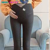 Žene Uske hlače preko struka Mommy Proljeće Jesen Odjeća visokog struka Trudnička prošireni dizajn Za trudničke Tajice Trudnice