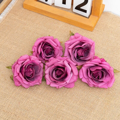 10 komada bijelog svilenog umjetnog cvijeća ruže, glave spomenara za kućno vjenčanje, rođendansku dekoraciju torte, lažni cvijet visoke kvalitete