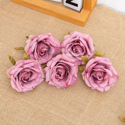 10 komada bijelog svilenog umjetnog cvijeća ruže, glave spomenara za kućno vjenčanje, rođendansku dekoraciju torte, lažni cvijet visoke kvalitete