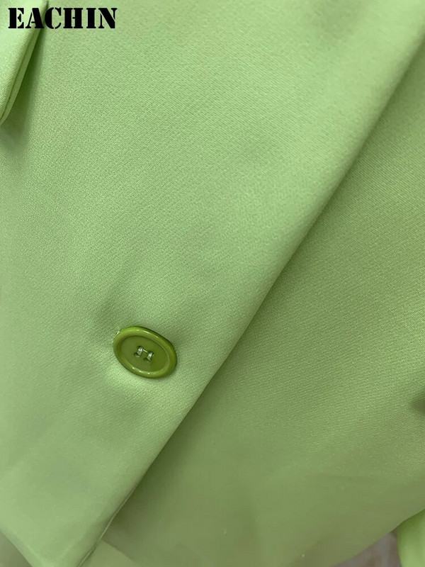 EACHIN Jesenné a zimné nové dámske sako a ochranné nohavice, dvojdielne súpravy, OL jednoradové sako, formálny oblek, rovné nohavice