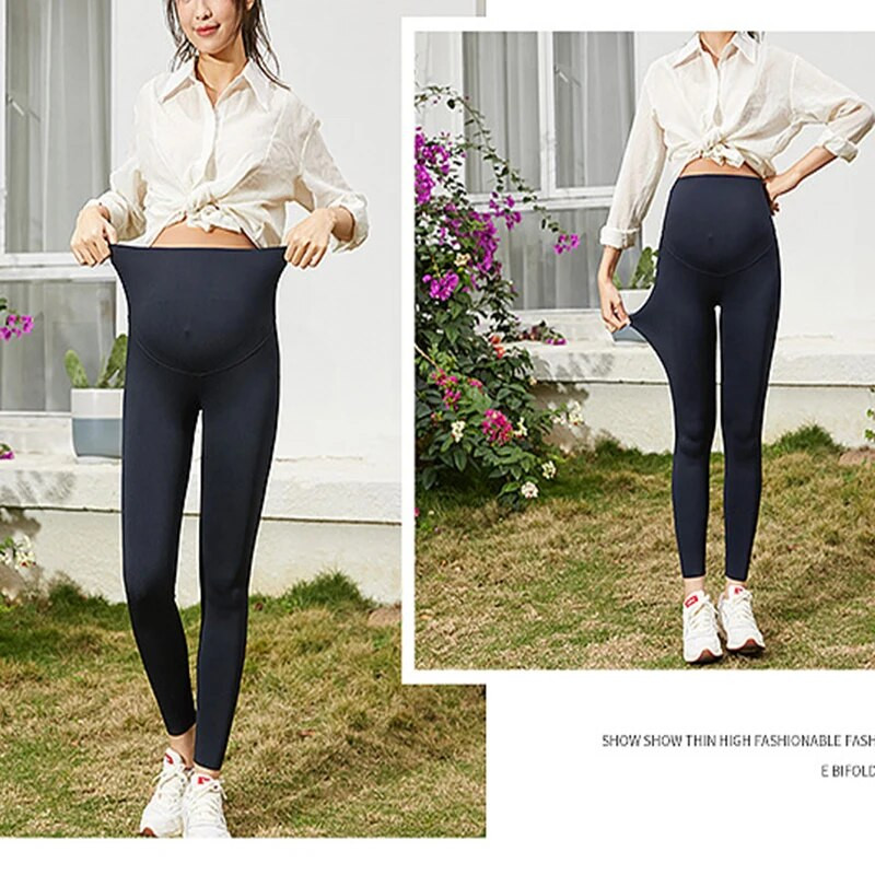 Patogios nėščiosioms jogos kelnės Skinny Legging Yoga Sport Kasdieniai pilvo pieštukų kelnės Drabužiai nėščioms moterims Pavasarinis nėštumas