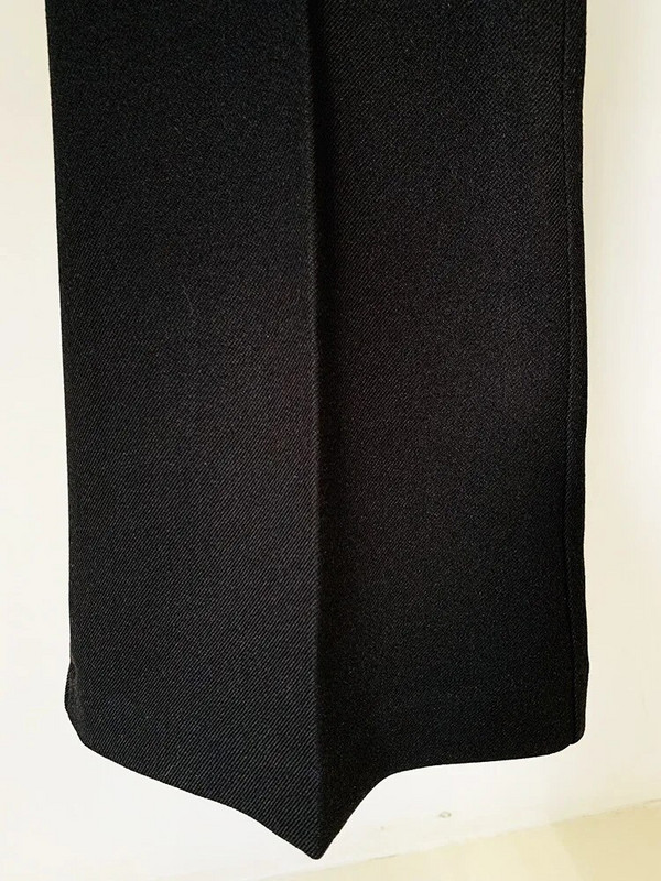 Odijelo s hlačama od vještačkih dijamanta Poslovna uredska odjeća Crni blejzer Komplet hlača s lepršavim hlačama Dvodijelno odijelo Slim kroj Svečana odjeća