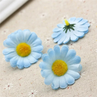 10 kom/lot Svileno umjetno cvijeće Tratinčica Lažno cvijeće Ljetna fotografija na plaži Ručno izrađeni DIY dodaci za uređenje doma za vjenčanje