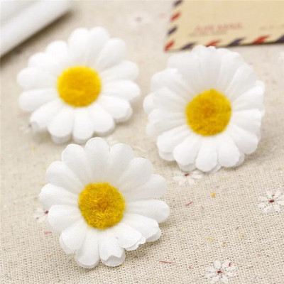 10 kom/lot Svileno umjetno cvijeće Tratinčica Lažno cvijeće Ljetna fotografija na plaži Ručno izrađeni DIY dodaci za uređenje doma za vjenčanje