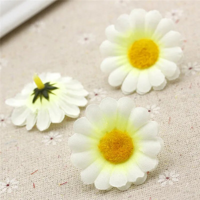 10 kom/lot Svileno umjetno cvijeće Tratinčica Lažno cvijeće Ljetna fotografija na plaži Ručno izrađeni DIY dodaci za uređenje doma za vjenčanje