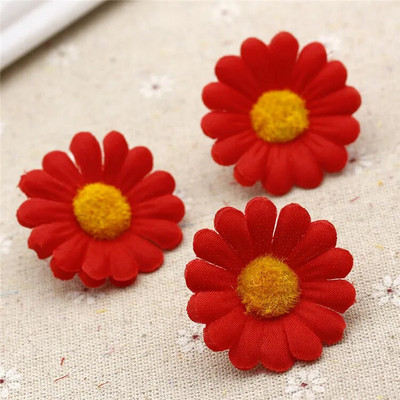 10 kom/lot Svileno umjetno cvijeće Tratinčica Lažno cvijeće Ljetna fotografija na plaži Ručno izrađeni DIY dodaci za uređenje doma za vjenčanje