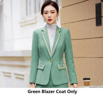 Najnovije proljeće 2023. Elegantna formalna ženska poslovna odijela s hlačama i jaknama Kaput Profesionalna radna odjeća Komplet hlača