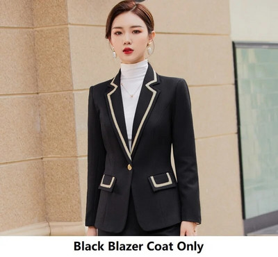 Najnovije proljeće 2023. Elegantna formalna ženska poslovna odijela s hlačama i jaknama Kaput Profesionalna radna odjeća Komplet hlača