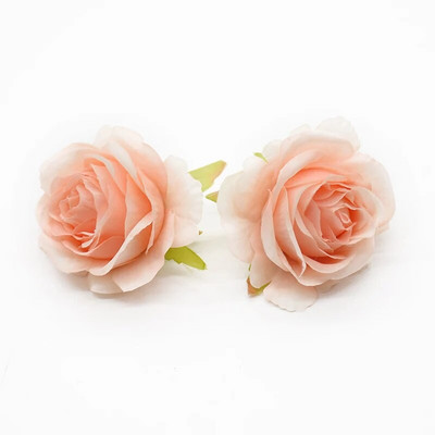 10gab 6cm zīda ziedi mākslīgās rozes dekoratīvais vainags mājas dekorēšanai aksesuāri kāzu līgavas plaukstas locītava dāvanu kastīte piespraude
