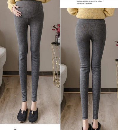 Proljeće i ljeto 2023. Tajice za trudnice visokog struka Rastegnute uske hlače za trudnice Uski bokovi Hlače za trudnice na trbuhu