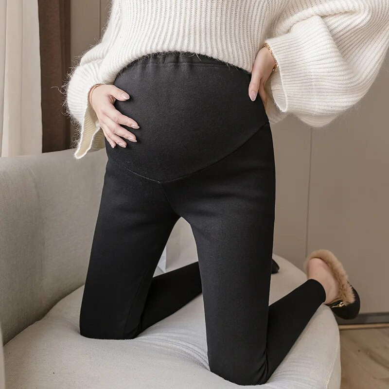 Proljeće i ljeto 2023. Tajice za trudnice visokog struka Rastegnute uske hlače za trudnice Uski bokovi Hlače za trudnice na trbuhu