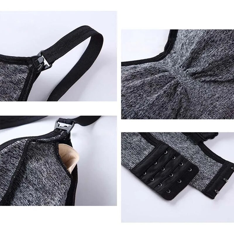 Terhességi ruhák Kismama szoptatós melltartó alsóhuzal nélkül Varrat nélküli alvási szoptatási melltartó Terhes női pulóver alsónemű