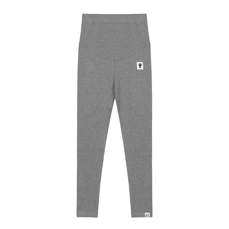 Ženske hlače s vezom na pojasu Pletene pamučne tajice visokog struka za trudnice Odjeća za trudnice Ženske hlače za trudnice