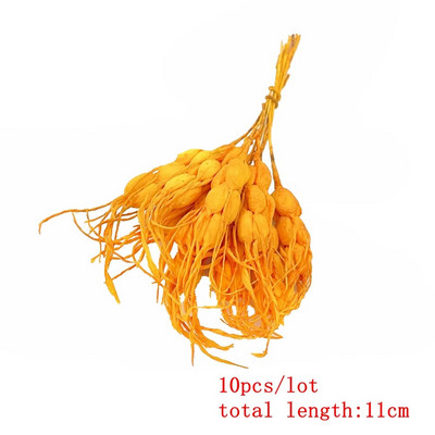 6/10/12/90/130gab Apelsīnu jauktu mākslīgo ziedu ķiršu putekšņlapu ogu saišķis DIY viltus Ziemassvētku kāzu dāvanu kastītes vainagu dekors