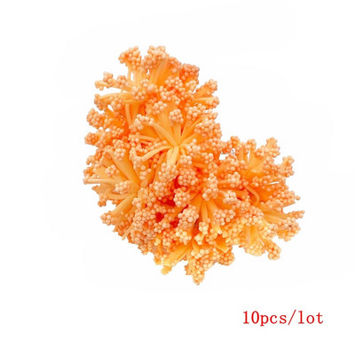 6/10/12/90/130gab Apelsīnu jauktu mākslīgo ziedu ķiršu putekšņlapu ogu saišķis DIY viltus Ziemassvētku kāzu dāvanu kastītes vainagu dekors