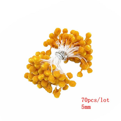 6/10/12/90/130gab Apelsīnu jauktu mākslīgo ziedu ķiršu putekšņlapu ogu saišķis DIY viltus Ziemassvētku kāzu dāvanu kastītes vainagu dekors