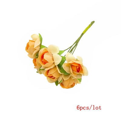 6/10/12/90/130gab Apelsīnu jauktu mākslīgo ziedu ķiršu putekšņlapu ogu saišķis DIY viltus Ziemassvētku kāzu dāvanu kastītes vainagu dekors