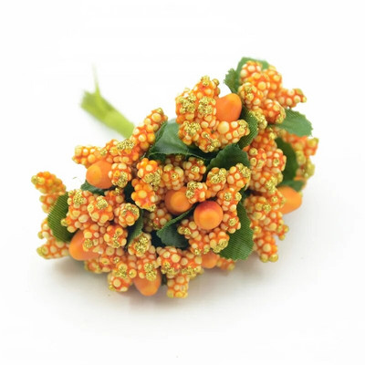 12PCS/lot Pe Mini Dud Umjetni cvijet Prašnik Dekoracija za vjenčanje DIY spomenar Kutija za slatkiše Potrepštine za rukotvorine