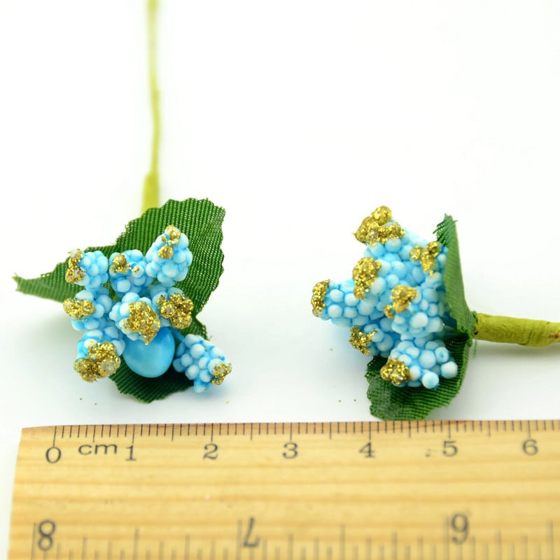 12PCS/lot Pe Mini Dud Umjetni cvijet Prašnik Dekoracija za vjenčanje DIY spomenar Kutija za slatkiše Potrepštine za rukotvorine