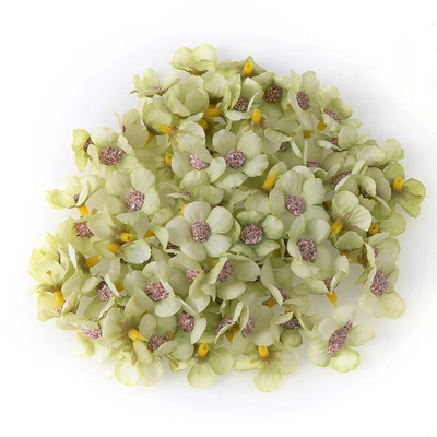 50-100 komada Mini cvjetna glava tratinčice od 2 cm, višebojni svileni umjetni cvijet za zabavu i vjenčanje, ukras za dom. Uradi sam vijenac za glavu