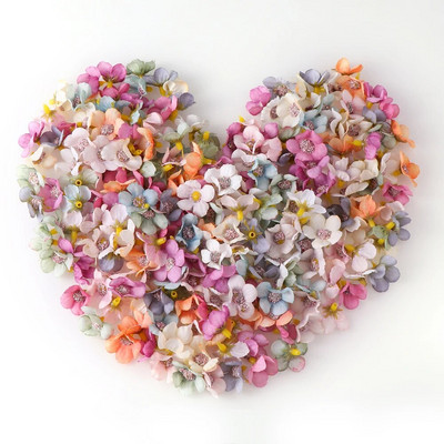 50-100 komada Mini cvjetna glava tratinčice od 2 cm, višebojni svileni umjetni cvijet za zabavu i vjenčanje, ukras za dom. Uradi sam vijenac za glavu