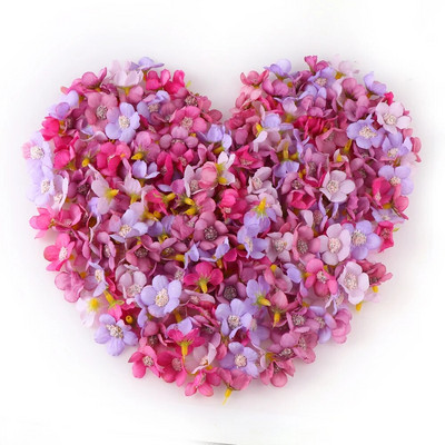 50-100 komada Mini cvjetna glava tratinčice od 2 cm, višebojni svileni umjetni cvijet za zabavu i vjenčanje, ukras za dom. Uradi sam vijenac za glavu