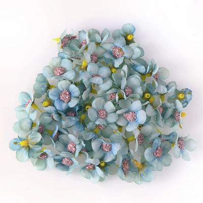 50-100 komada Mini cvjetna glava tratinčice od 2 cm, višebojni svileni umjetni cvijet za zabavu i vjenčanje, ukras za dom. Uradi sam vijenac za glavu