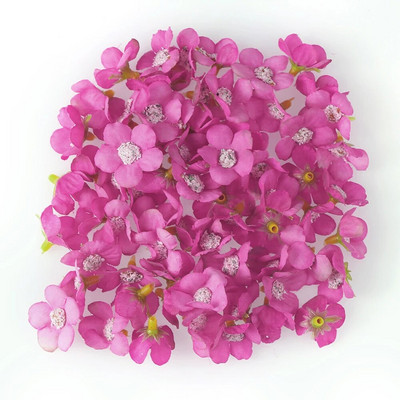 50-100 komada Mini cvjetna glava tratinčice od 2 cm, višebojni svileni umjetni cvijet za zabavu i vjenčanje, ukras za dom. Uradi sam vijenac za glavu