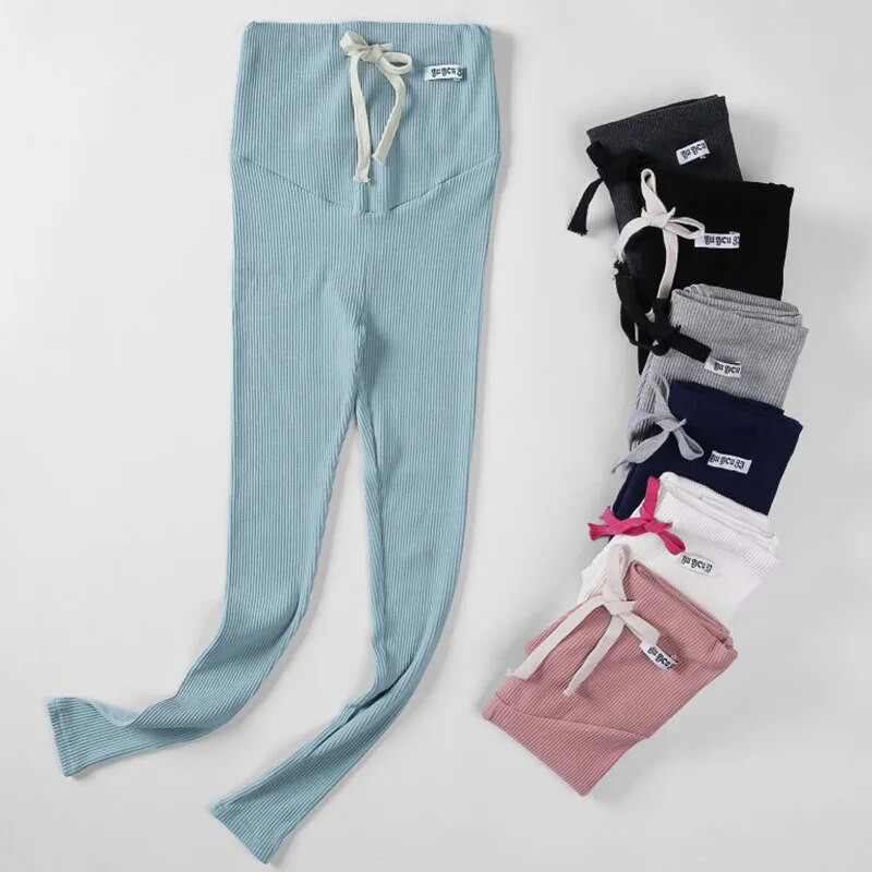 Pilvą pakeliantys antblauzdžiai Moteriški drabužiai nėščiosioms Siūlai Medvilniniai drabužiai nėščiosioms Minkšti drabužiai nėščiosioms Kelnės antblauzdžiai