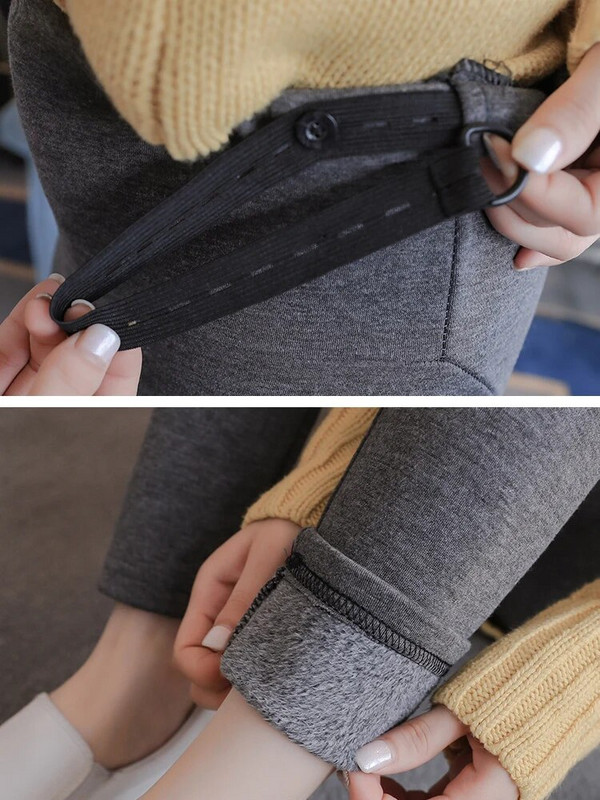 2022-es forró kiárusítás All Match kismama nadrágok téli nadrágok jó minőségű pamut vastag bársony meleg leggingsek terhes nőknek