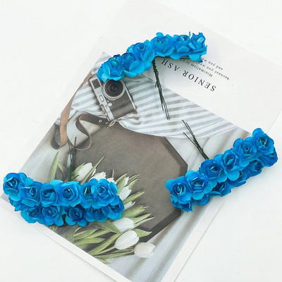 12/36/72gab 2cm mini papīra rozes mākslīgo ziedu pušķis kāzu ballīšu dekorēšanai.