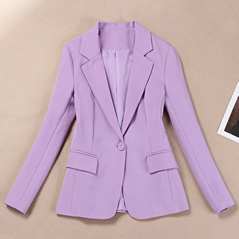 Νέο φθινοπωρινό γυναικείο μωβ σακάκι και κοστούμια Παντελόνι κοστούμια Γυναικεία κοστούμια δύο τεμαχίων σετ Παντελόνι κοστούμια για γυναίκες Κορεάτικη γυναικεία στολή γραφείου