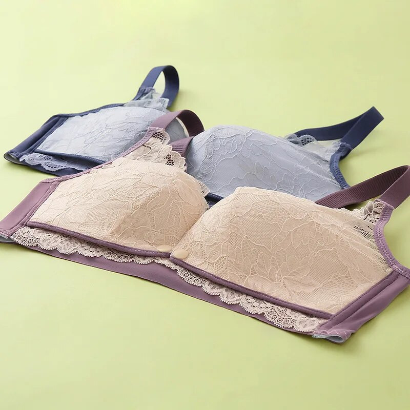 Novi grudnjak Donje rublje Čipkasta prednja kopča Donje rublje za trudnice koje doje Postporođajna ljetna tanka kolekcija bez čeličnog prstena