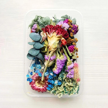 1 κουτί αποξηραμένα λουλούδια Υλικό DIY Κεριά Μορφή Μπουκέτο Γιρλάντα Κατασκευή Χειροποίητη Εποξειδική Ρητίνη Χειροτεχνία Φυσικό Αποξηραμένο Λουλούδι Τυχαία