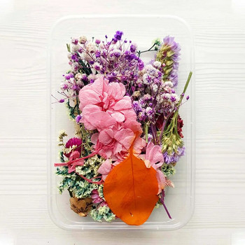 1 κουτί αποξηραμένα λουλούδια Υλικό DIY Κεριά Μορφή Μπουκέτο Γιρλάντα Κατασκευή Χειροποίητη Εποξειδική Ρητίνη Χειροτεχνία Φυσικό Αποξηραμένο Λουλούδι Τυχαία