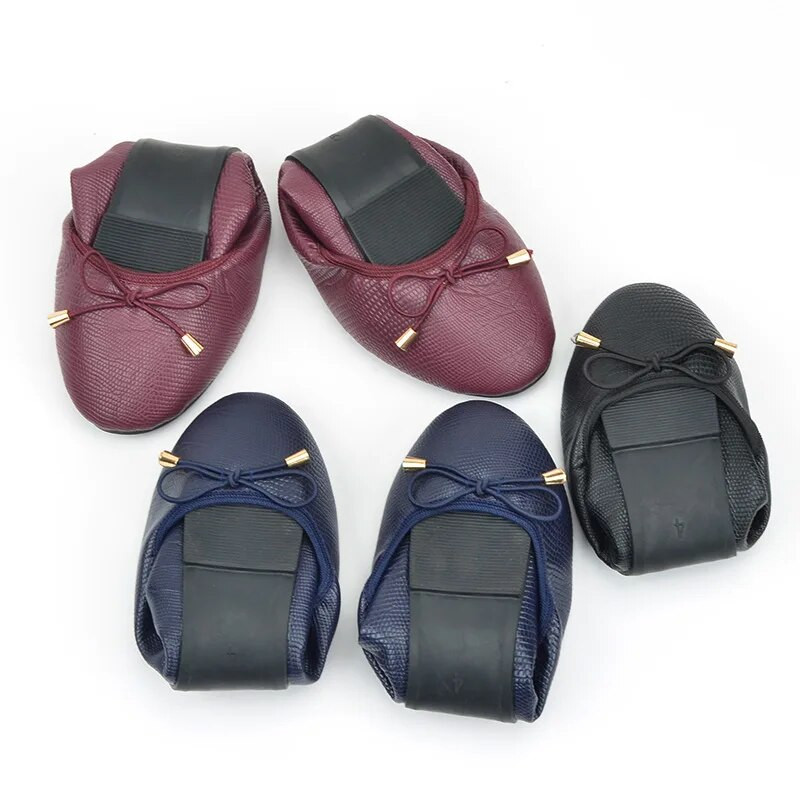 Ljeto, jesen 2023. Ženske cipele s roladama, ležerne mekane ženske cipele na ravnom dijelu, čiste boje, dizajnerske ženske cipele od PU kože s mašnama 100