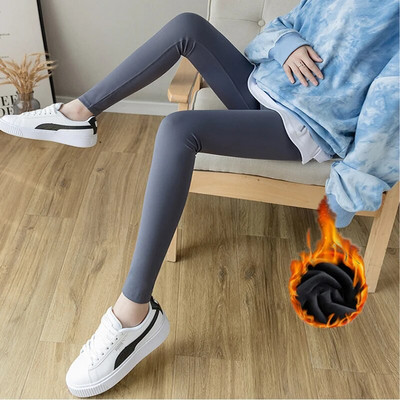 Jesenska i zimska ženska odjeća Odjeća za trudnice Zimske tajice podebljane baršunom Hlače za trudnice Tople hlače