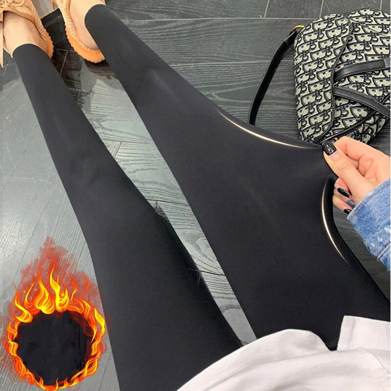 Jesenska i zimska ženska odjeća Odjeća za trudnice Zimske tajice podebljane baršunom Hlače za trudnice Tople hlače