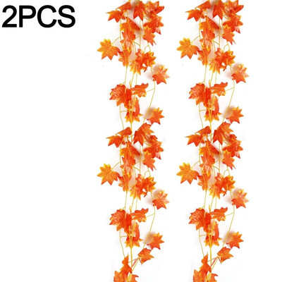 5/1 KOM Umjetna javorova lišća Dekoracija doma Jesenski vijenac od javorovog lišća Vinova loza Dekoracija kućnog vrta od lažnog lišća