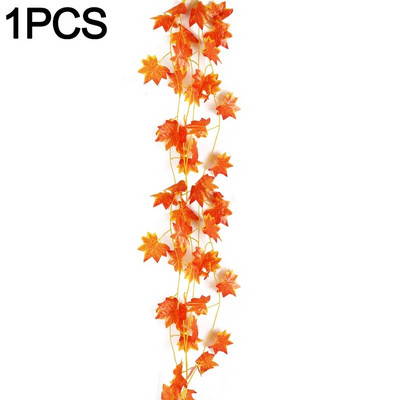5/1 KOM Umjetna javorova lišća Dekoracija doma Jesenski vijenac od javorovog lišća Vinova loza Dekoracija kućnog vrta od lažnog lišća