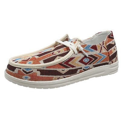 Boho Jacquard Sox Kingad Naiste šikid lõuendist tossud naistele 2022 uued venivad püksid ülikerged ja lamedad laiskpaat Zapatos