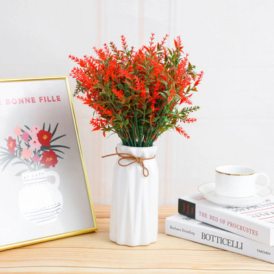 35 cm 7 vilica Umjetno lišće Lavanda Vjenčanje Dekoracija doma Pšenično klasje Cvjetni projekt Umjetno cvijeće Vanjska dekoracija