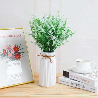 35 cm 7 vilica Umjetno lišće Lavanda Vjenčanje Dekoracija doma Pšenično klasje Cvjetni projekt Umjetno cvijeće Vanjska dekoracija